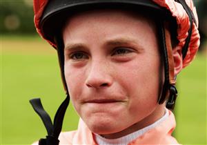MELBOURNE, AUSTRALIA - APRIL 18: Jockey Jarrad Noske speaks with TVN after riding Black Caviar to win Race Two the Cromwell Handicap during the Community Raceday at Flemington Racecourse on April 18, 2009 in Melbourne, Australia. (Photo by Mark Dadswell/Getty Images)