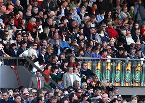 ADELAIDE, AUSTRALIA - MAY 12: Black Caviar fans fill the stands before the Distinctive Homes Goodwood during Distinctive Homes Goodwood Handicap Day at Morphettville Racecourse on May 12, 2012 in Adelaide, Australia. (Photo by Mark Dadswell/Getty Images)