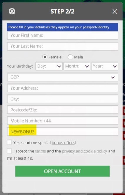 BetTarget Bonus Code BetTarget Bonus Code