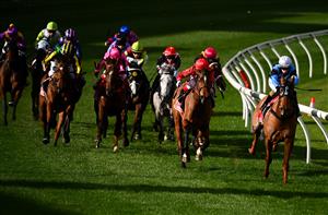 MELBOURNE, AUSTRALIA - AUGUST 21: Josh Richards riding Smokin' Romans to win Race 5, the Ladbroke It Handicap during Melbourne Racing at Moonee Valley Racecourse on August 21, 2021 in Melbourne, Australia. (Getty)