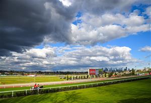 MELBOURNE, AUSTRALIA - AUGUST 21: General view during Melbourne Racing at Moonee Valley Racecourse on August 21, 2021 in Melbourne, Australia. Race meetings are still held with no crowds in attendance due to Covid restrictions. (Photo by Vince Caligiuri/Getty Images)