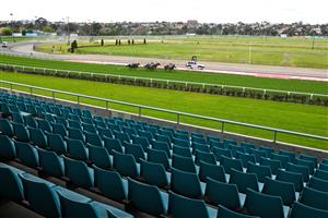 MELBOURNE, AUSTRALIA - AUGUST 21: Brett Prebble riding Belsielle winning Race 2, the Dr Sheahan Plate, during Melbourne Racing at Moonee Valley Racecourse on August 21, 2021 in Melbourne, Australia. Race meetings are still held with no crowds in attendance due to Covid restrictions. (Photo by Vince Caligiuri/Getty Images)