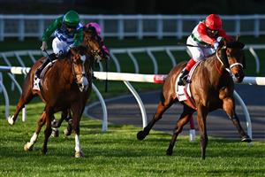 MELBOURNE, AUSTRALIA - AUGUST 21: Craig Williams riding Pancho winning Race 7, the Ranvet Handicap, during Melbourne Racing at Moonee Valley Racecourse on August 21, 2021 in Melbourne, Australia. (Photo by Vince Caligiuri/Getty Images)