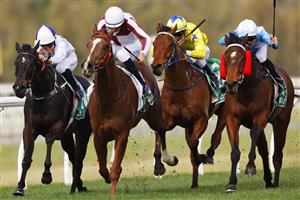 KEMBLA GRANGE, AUSTRALIA - AUGUST 28: Sam Clipperton on Propose A Toast wins race 1 the Tab Highway Class 2 Handicap during Sydney Racing at Kembla Grange Racecourse on August 28, 2021 in Kembla Grange, Australia. (Photo by Mark Evans/Getty Images)