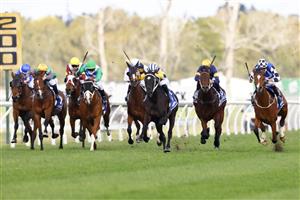 KEMBLA GRANGE, AUSTRALIA - AUGUST 28: James McDonald on Our Intrigue wins race 4 the Nswroa Trophy during Sydney Racing at Kembla Grange Racecourse on August 28, 2021 in Kembla Grange, Australia. (Photo by Mark Evans/Getty Images)