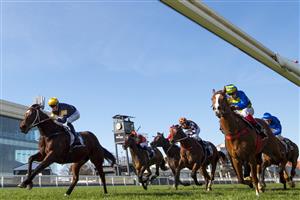 MELBOURNE, AUSTRALIA - AUGUST 28: Jye McNeil riding Masked Crusader winning race 5, the Mccafe The Heath 1100 Stakes, during Melbourne Racing at Caulfield Racecourse on August 28, 2021 in Melbourne, Australia. (Photo by Vince Caligiuri/Getty Images)