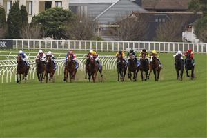 SYDNEY, AUSTRALIA - SEPTEMBER 04: Brock Ryan on Jamaea (white with tartan armbands) wins race 6 the Darley Furious Stakes during Sydney Racing at Royal Randwick Racecourse on September 04, 2021 in Sydney, Australia. (Photo by Mark Evans/Getty Images)