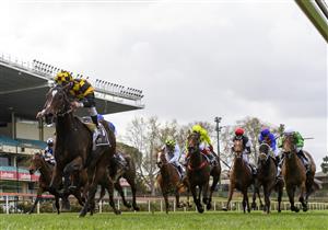 MELBOURNE, AUSTRALIA - SEPTEMBER 04: Brett Prebble riding Zouzarella winning race 6, the 3 Point Motors Atlantic Jewel Stakes, during Melbourne Racing at Moonee Valley Racecourse on September 04, 2021 in Melbourne, Australia. (Photo by Vince Caligiuri/Getty Images)