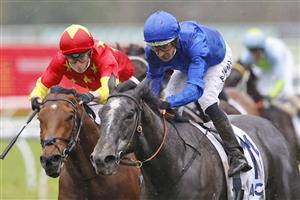 SYDNEY, AUSTRALIA - SEPTEMBER 04: Hugh Bowman on Geist wins race 9 the ACY Securities Handicap during Sydney Racing at Royal Randwick Racecourse on September 04, 2021 in Sydney, Australia. (Photo by Mark Evans/Getty Images)