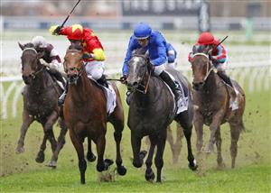 SYDNEY, AUSTRALIA - SEPTEMBER 04: Hugh Bowman on Geist wins race 9 the ACY Securities Handicap during Sydney Racing at Royal Randwick Racecourse on September 04, 2021 in Sydney, Australia. (Photo by Mark Evans/Getty Images)