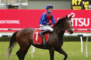 SYDNEY, AUSTRALIA - SEPTEMBER 04: James McDonald on Zaaki returns to scale after winning race 7 the Fujitsu General Tramway Stakes during Sydney Racing at Royal Randwick Racecourse on September 04, 2021 in Sydney, Australia. (Photo by Mark Evans/Getty Images)
