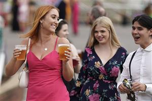 DONCASTER, ENGLAND - SEPTEMBER 09: Fashion on Ladies Day at Doncaster Racecourse on September 09, 2021 in Doncaster, England. (Photo by Alan Crowhurst/Getty Images)