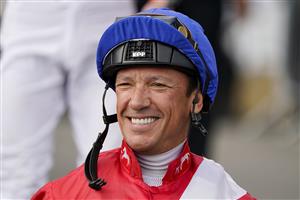 DONCASTER, ENGLAND - SEPTEMBER 09: Frankie Dettori poses at Doncaster Racecourse on September 09, 2021 in Doncaster, England. (Photo by Alan Crowhurst/Getty Images)