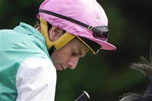 DONCASTER, ENGLAND - SEPTEMBER 09: Ryan Moore poses at Doncaster Racecourse on September 09, 2021 in Doncaster, England. (Photo by Alan Crowhurst/Getty Images)