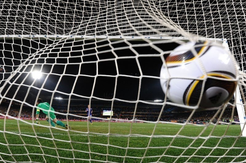 ball back of net football