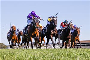 KEMBLA GRANGE, AUSTRALIA - SEPTEMBER 11: Jason Collett on Toomuchtobear wins race 3 the Bowermans Commercial Furniture Handicap during Sydney Racing at Kembla Grange Racecourse on September 11, 2021 in Kembla Grange, Australia. (Photo by Mark Evans/Getty Images)