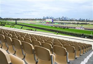 MELBOURNE, AUSTRALIA - SEPTEMBER 11: Craig Williams riding Splintex winning Race 7, the Lexus Bobbie Lewis Quality, during Melbourne Racing at Flemington Racecourse on September 11, 2021 in Melbourne, Australia. (Photo by Vince Caligiuri/Getty Images)