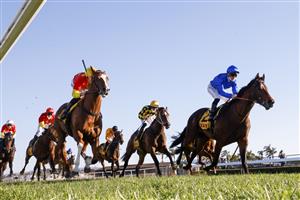 KEMBLA GRANGE, AUSTRALIA - SEPTEMBER 11: James McDonald on Anamoe wins race 8 the XXXX Run To The Rose during Sydney Racing at Kembla Grange Racecourse on September 11, 2021 in Kembla Grange, Australia. (Photo by Mark Evans/Getty Images)