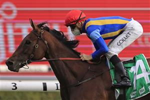 SYDNEY, AUSTRALIA - SEPTEMBER 18: Jason Collett on She's Ideel wins race 9 the Kingston Town Stakes during Sydney Racing at Royal Randwick Racecourse on September 18, 2021 in Sydney, Australia. (Getty)