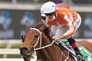 SYDNEY, AUSTRALIA - SEPTEMBER 18: Hugh Bowman on Leo wins race 1 the TAB Highway Handicap during Sydney Racing at Royal Randwick Racecourse on September 18, 2021 in Sydney, Australia. (Photo by Mark Evans/Getty Images)