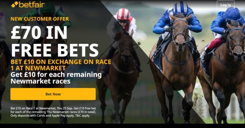 Betfair Bet £10 Get £70 Cambridgeshire Meeting Day One Offer