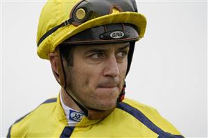 NEWMARKET, ENGLAND - SEPTEMBER 25: Christophe Soumillon after riding Perfect Power to win The Juddmonte Middle Park Stakes at Newmarket Racecourse on September 25, 2021 in Newmarket, England. (Photo by Alan Crowhurst/Getty Images)