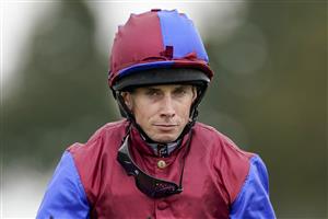 NEWMARKET, ENGLAND - SEPTEMBER 25: Ryan Moore after riding Tenebrism to win The Juddmonte Cheveley Park Stakes at Newmarket Racecourse on September 25, 2021 in Newmarket, England. (Photo by Alan Crowhurst/Getty Images)