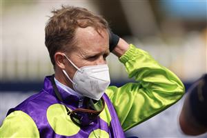 SYDNEY, AUSTRALIA - SEPTEMBER 25: Kerrin McEvoy looks on after winning race 3 the Midway Handicap on Barossa Rosa during Sydney Racing on Golden Rose Day at Rosehill Gardens on September 25, 2021 in Sydney, Australia. (Photo by Mark Evans/Getty Images)