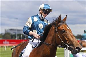 SYDNEY, AUSTRALIA - OCTOBER 02: James McDonald on Coolangatta returns to scale after winning race 2 the Keeneland Gimcrack Stakes during Sydney Racing on Epsom Day at Royal Randwick Racecourse on October 02, 2021 in Sydney, Australia. (Photo by Mark Evans/Getty Images)