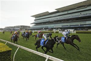 SYDNEY, AUSTRALIA - OCTOBER 02: Regan Bayliss on Never Been Kissed wins race 7 the Darley Flight Stakes during Sydney Racing on Epsom Day at Royal Randwick Racecourse on October 02, 2021 in Sydney, Australia. (Photo by Mark Evans/Getty Images)