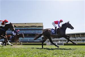 SYDNEY, AUSTRALIA - OCTOBER 09: Hugh Bowman on Different Strokes wins race 2 the Midway Handicap during Sydney Racing at Royal Randwick Racecourse on October 09, 2021 in Sydney, Australia. (Photo by Mark Evans/Getty Images)