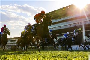SYDNEY, AUSTRALIA - OCTOBER 09: James McDonald on Minhaaj wins race 9 The Nivison during Sydney Racing at Royal Randwick Racecourse on October 09, 2021 in Sydney, Australia. (Photo by Mark Evans/Getty Images)