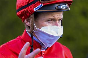 SYDNEY, AUSTRALIA - OCTOBER 09: James McDonald looks on after winning race 9 The Nivison during Sydney Racing at Royal Randwick Racecourse on October 09, 2021 in Sydney, Australia. (Photo by Mark Evans/Getty Images)
