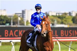 SYDNEY, AUSTRALIA - OCTOBER 09: James McDonald on Paulele returns to scale after winning race 5 the Polytrack Roman Consul Stakes during Sydney Racing at Royal Randwick Racecourse on October 09, 2021 in Sydney, Australia. (Photo by Mark Evans/Getty Images)