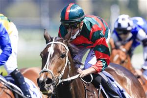 SYDNEY, AUSTRALIA - OCTOBER 09: Nash Rawiller on Yiyi wins race 3 the Cerrone Handicap during Sydney Racing at Royal Randwick Racecourse on October 09, 2021 in Sydney, Australia. (Photo by Mark Evans/Getty Images)
