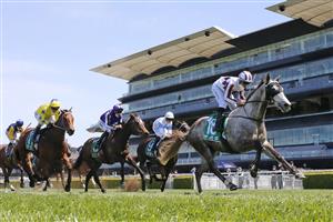SYDNEY, AUSTRALIA - OCTOBER 09: Tommy Berry on Lord Desanimaux wins race 1 the Tab Highway Handicap during Sydney Racing at Royal Randwick Racecourse on October 09, 2021 in Sydney, Australia. (Photo by Mark Evans/Getty Images)