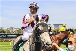 SYDNEY, AUSTRALIA - OCTOBER 09: Tommy Berry on Lord Desanimaux returns to scale after winning race 1 the Tab Highway Handicap during Sydney Racing at Royal Randwick Racecourse on October 09, 2021 in Sydney, Australia. (Photo by Mark Evans/Getty Images)