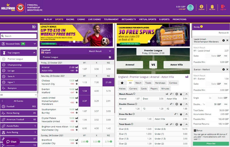 Hollywoodbets betting