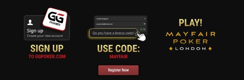 Mayfair Poker promo code MAYFAIR