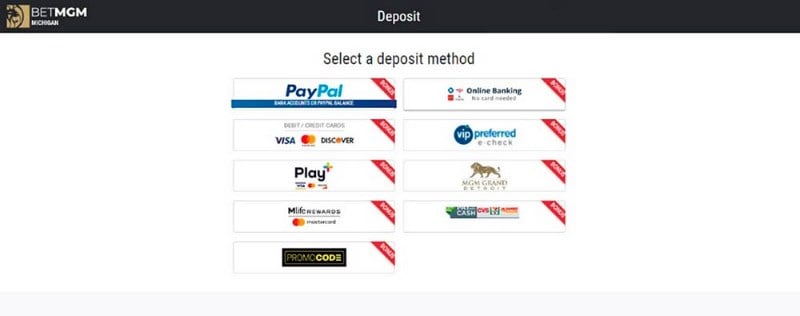 BetMGM deposit