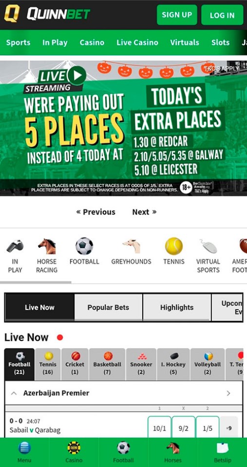 QuinnBet Mobile App
