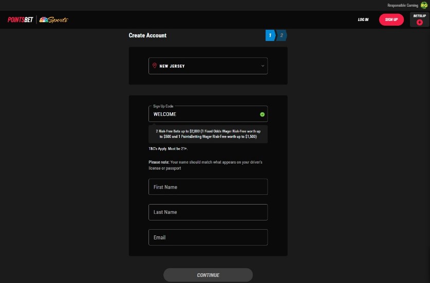 Pointsbet Sign Up Code WELCOME