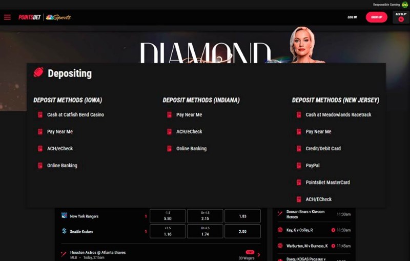 Pointsbet deposit