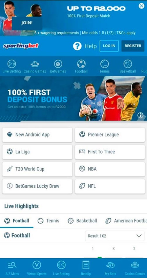 Sportingbet mobile app Sportingbet mobile app