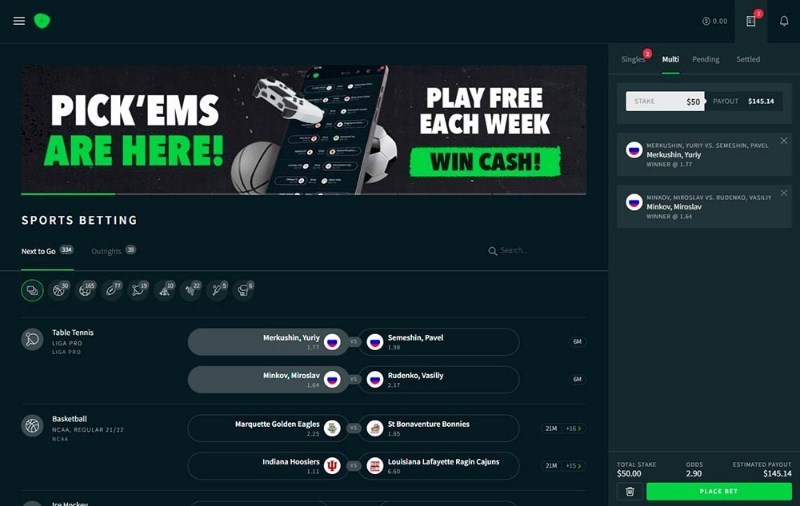 PickleBet betting