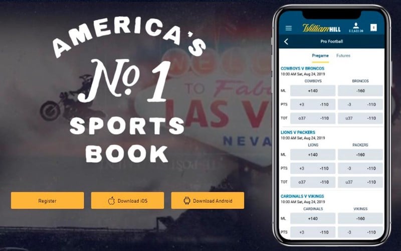 William Hill Nevada mobile app