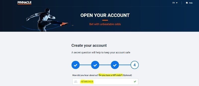 pinnacle vip code pinnacle vip code