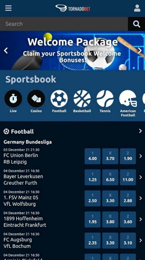 TornadoBet mobile TornadoBet mobile