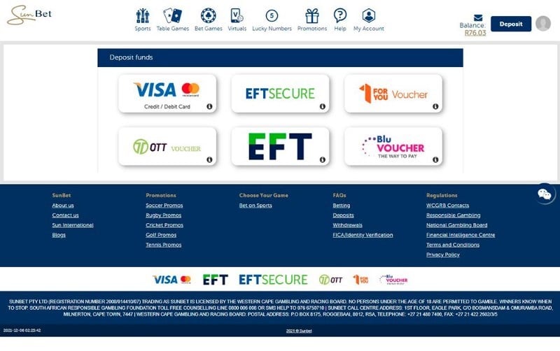 Sunbet deposits Sunbet deposits