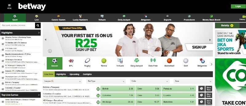 Betway South Africa sign up code